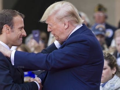 Enmanuel Macron y Donald Trump.