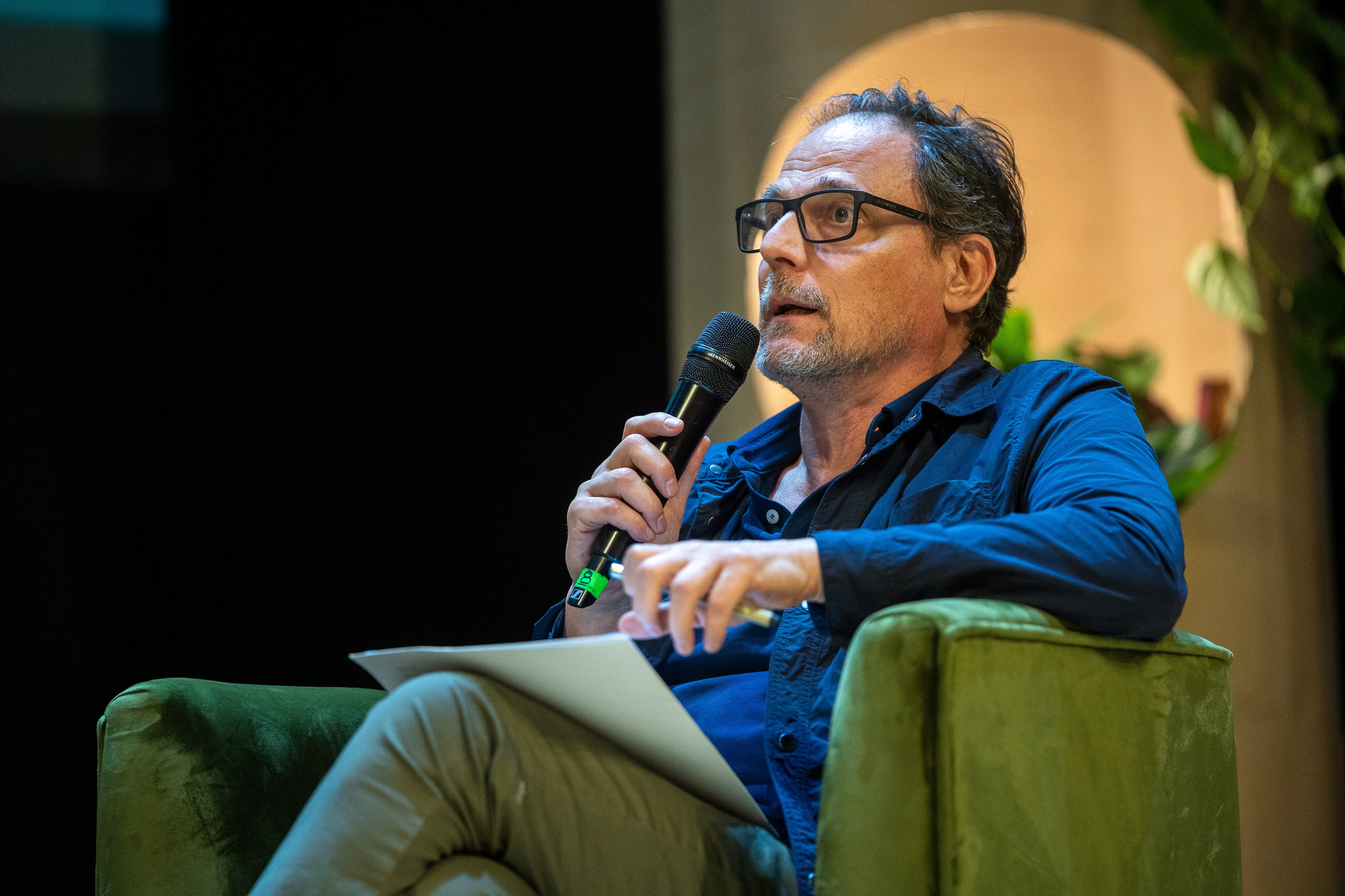 Jan Martínez, durante el Hay Festival, en Cartagena (Colombia).