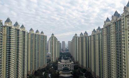 Un complejo de viviendas del promotor inmobiliario Evergrande en Huaian, en la provincia china de Jiangsu.