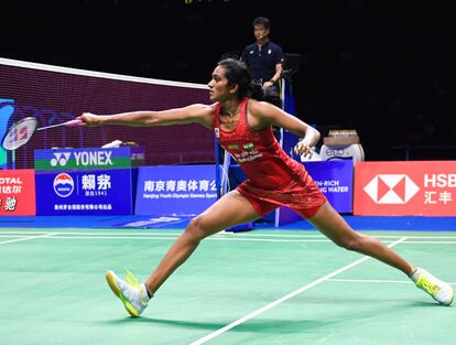 Sindhu Pusarla, la jugadora india segunda del mundo en bádminton que bate récords de ganancias gracias a los patrocinios.