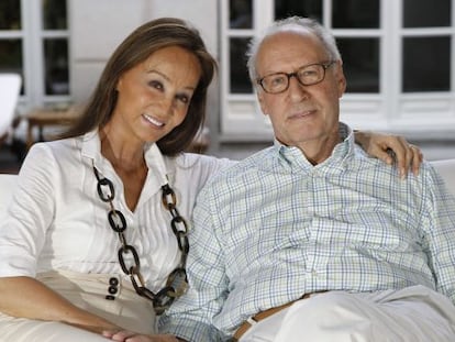 Isabel Preysler y Miguel Boyer en su domicilio.