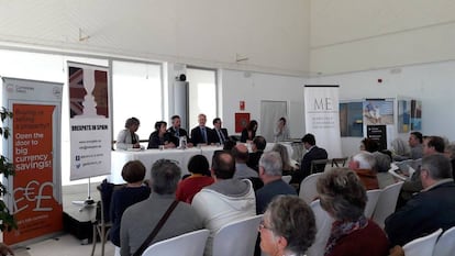 Reunión del grupo de británicos residentes en la costa española Brexpats in Spain el viernes pasado en Mijas.