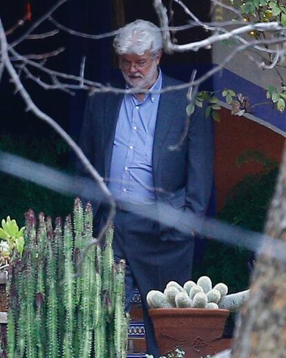 El cineasta George Lucas acudió a despedir a sus amigas.