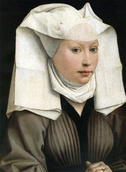 Retrato de una joven pintado por Van der Weyden entre 1432 y 1435.