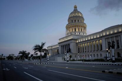 Fachada del Capitolio cubano, en La Habana, el 1 de septiembre.