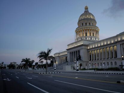 Fachada del Capitolio cubano, en La Habana, el 1 de septiembre.