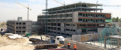 Obras del nuevo hospital de la Clínica Universidad de Navarra.