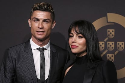 Georgina Rodriguez y Cristiano Ronaldo en Lisboa el pasado mes de marzo.