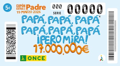 Cupón de la ONCE Extra Día del Padre 2026