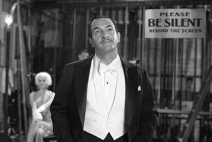 Jean Dujardin, el protagonista de <i>The artist,</i> en un fotograma de la película.