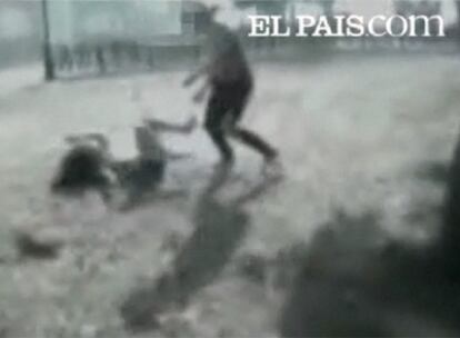 Fotograma del vídeo de la agresión a una menor en Colmenarejo.