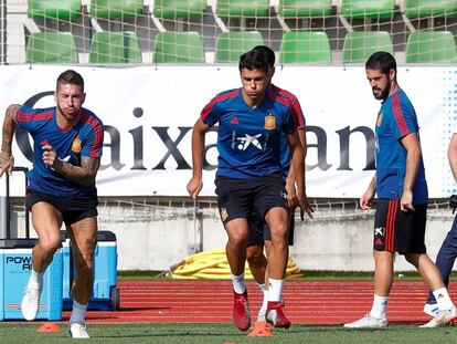 La selección española prepara el duelo contra Inglaterra este miércoles en Madrid.