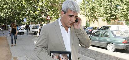 Juan David López Santana, primo político de Ruth Ortiz, se dirige a los juzgados para el careo con José Bretón.