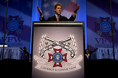 El candidato demócrata, John Kerry, durante un discurso pronunciado el pasado miércoles en Cincinnati.