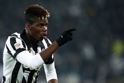 Pogba celebra su gol al Hellas Verona.