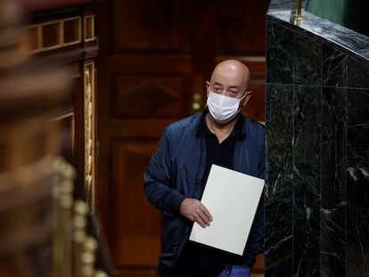 El diputado del PSOE Odón Elorza, en el Congreso de los Diputados, en una imagen de archivo.