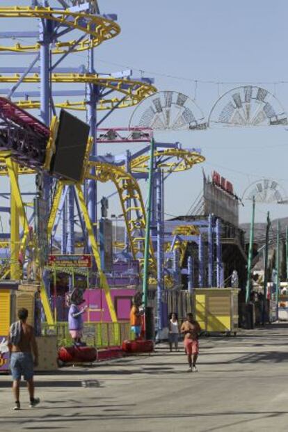 Vista del recinto ferial donde ocurrió la falsa violación.