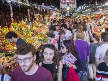 Mercado de la Boquería en Barcelona