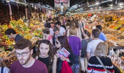 Mercado de la Boquería en Barcelona