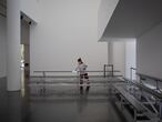 El interior vacío del Macba, en Barcelona, tras su reapertura en junio de 2020.