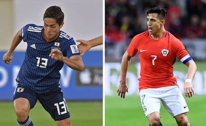 Muto e Alexis Sánchez são as esperanças japonesas e chilenas, respectivamente.