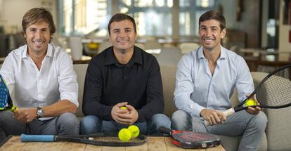 Pablo Carro, Félix Ruiz y Pedro Clavería, cofundadores de Playtomic.