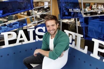 El cantautor Pablo Alborán, la redacción de EL PAÍS el pasado abril.