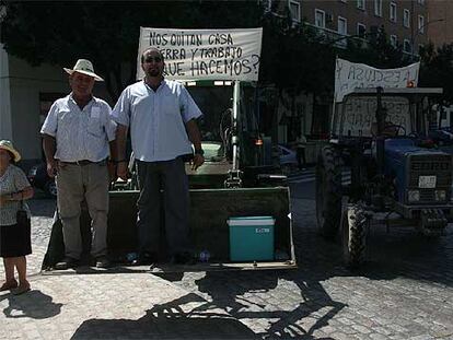 Protesta en el Puerto de Sevilla