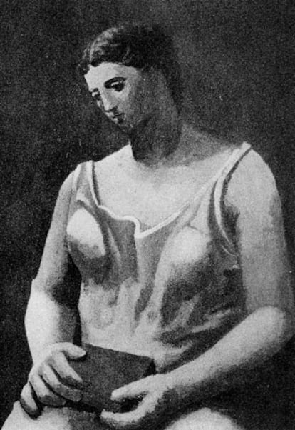 <i>Mujer de blanco</i>, de Picasso.