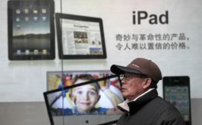 Anuncio de iPad en China.