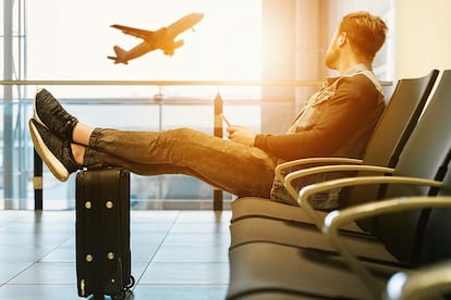 Espera en un aeropuerto