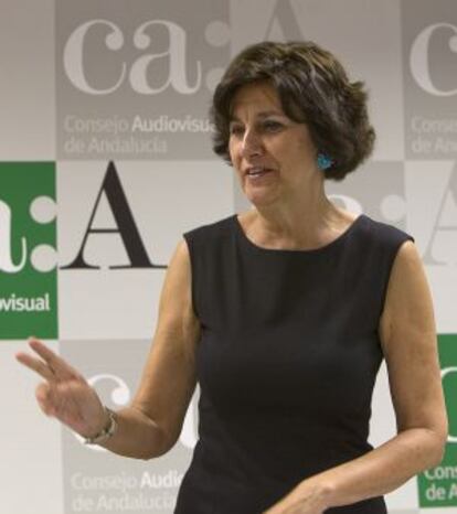 La presidenta del Consejo Audiovisual Andaluz, Emelina Fern&aacute;ndez. 