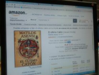 Captura de la página web de Amazon en donde ofrece el libro de Matilde Asensi de forma gratuita.