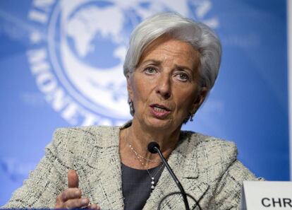 La directora gerente del FMI Christine Lagarde