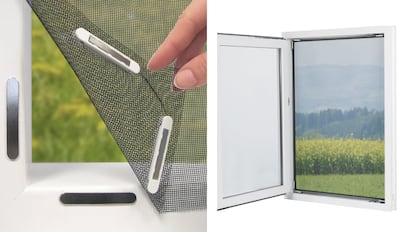 Se trata de una mosquitera magnética muy fácil de instalar y apta para múltiples tipos de ventanas.