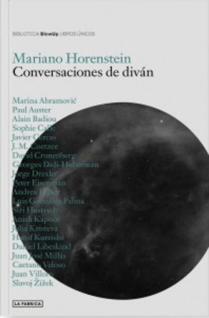 Portada de 'Conversaciones de diván', e Mariano Horenstein.