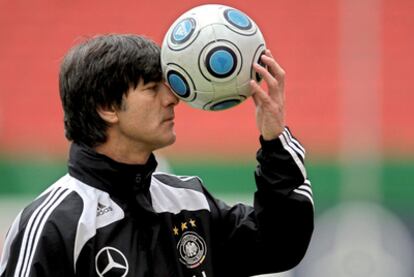 Joachim Löw durante un entrenamiento de la selección alemana.