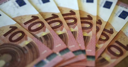 Detalle del billetes de 10 euros en Düsseldorf (Alemania). EFE/Archivo