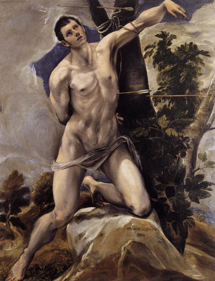 'El martirio de San Sebastián', de El Greco, realizado entre 1577 y 1578.