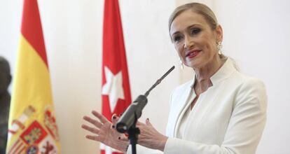 La expresidenta de la Comunidad de Madrid, Cristina Cifuentes, en una imagen de archivo.