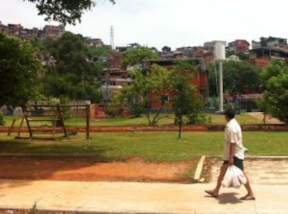 Praça Sete Jovens, local da chacina de 2014.