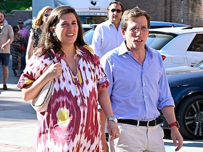 Teresa Urquijo y José Luis Martínez-Almeida, en una imagen de junio.