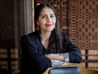 La escritora Daniela Catrileo, en Santiago de Chile, el 16 de Octubre de 2023.