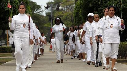 Las Damas de Blanco, en La Habana