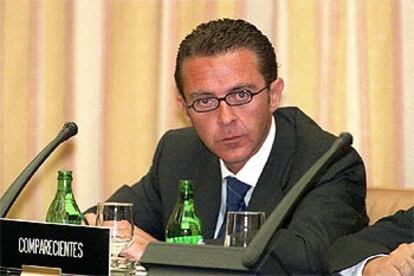 Antonio Camacho, responsable de Gescartera, durante su comparecencia en el Congreso.