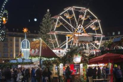 Mercadillo navideño de Dresde (Alemania).