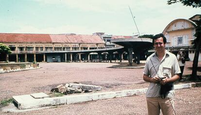 Gunnar Bergstrom en Camboya, en los años setenta.
