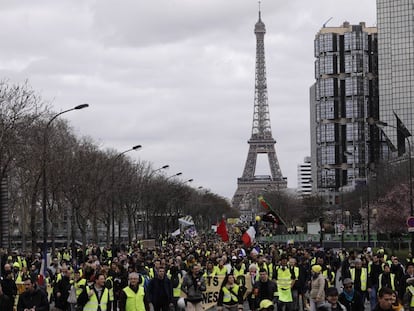 Protestas de los chalecos amarillos en París durante el pasado fin de semana