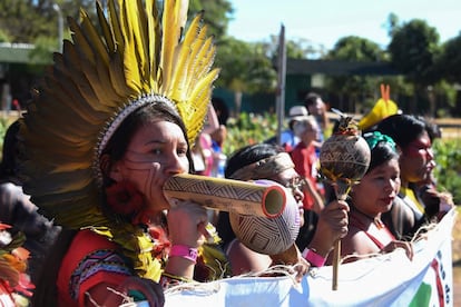 Según cifras oficiales, unos 800.000 indígenas de 305 etnias viven en Brasil, un país con cerca de 210 millones de habitantes.