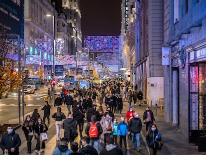 Gran vía, el pasado viernes.